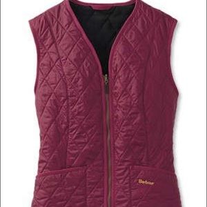Barbour Red Vest - Betty Interactive Liner Women’s Size 4